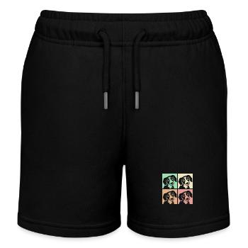chien - Short de jogging enfant bio Stanley/Stella - noir - Devant