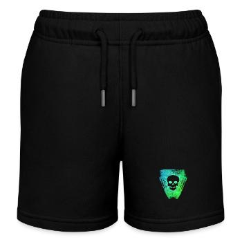 Skull 2 E 5 - Kids Organic Sweat Shorts by Stanley/Stella - black - Front