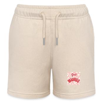 GERADE VERHEIRATET, LANG LEBE DIE MARIES, EVJF, VALENTINSTAG - Kinder Organic Joggingshorts Mini Bolter von Stanley/Stella - Natur - Vorne
