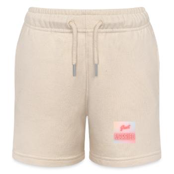 GERADE VERHEIRATET, LANG LEBE DIE MARIE,EVJF,VALENTINSTAG - Kinder Organic Joggingshorts Mini Bolter von Stanley/Stella - Natur - Vorne
