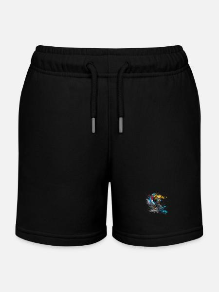 Radfahrer - Kinder Organic Joggingshorts Mini Bolter von Stanley/Stella - Schwarz