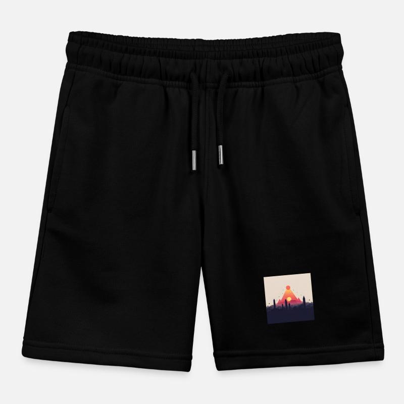 abstrakte Pyramide Kinder Organic Joggingshorts Mini Bolter von Stanley/Stella