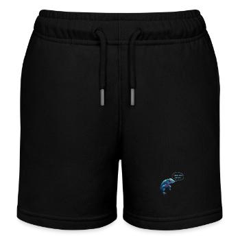 Drôle de dire salamandre sur lézard de toilette - Short de jogging enfant bio Stanley/Stella - noir - Devant