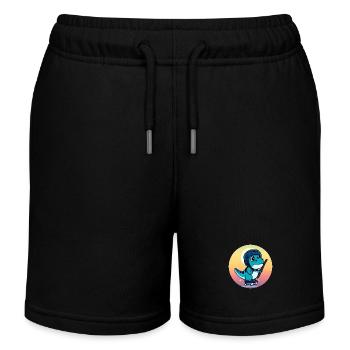 Tyrannosaurus Rex joue au hockey sur glace au - Short de jogging enfant bio Stanley/Stella - noir - Devant