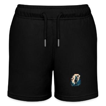 Paladin brillant - Short de jogging enfant bio Stanley/Stella - noir - Devant
