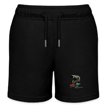 LIFE Style Motorcross Bike - Kids Organic Sweat Shorts by Stanley/Stella - black - Front