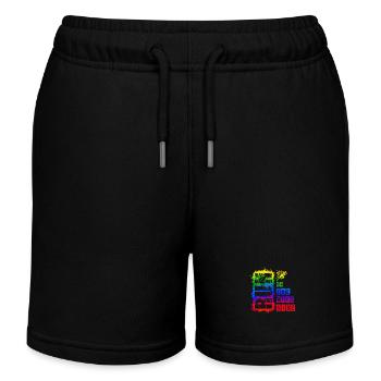 Laufen Laufen Laufen Trainieren Rennen Starker Mann Frau Sprint - Kinder Organic Joggingshorts Mini Bolter von Stanley/Stella - Schwarz - Vorne