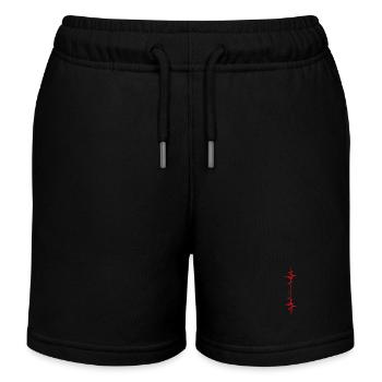 Flöte Herzschlag Idee Flötenist Geschenk - Kinder Organic Joggingshorts Mini Bolter von Stanley/Stella - Schwarz - Vorne