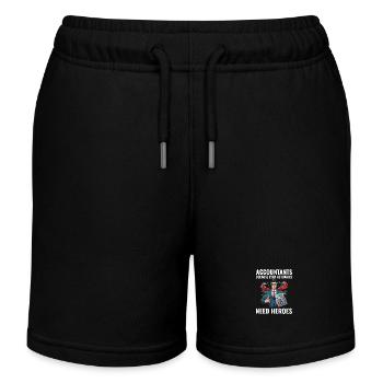 Buchhalter Buchhaltung Buchhaltung Finanzen Lustig - Kinder Organic Joggingshorts Mini Bolter von Stanley/Stella - Schwarz - Vorne