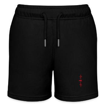 violoncelle battement de coeur violoncelliste - Short de jogging enfant bio Stanley/Stella - noir - Devant