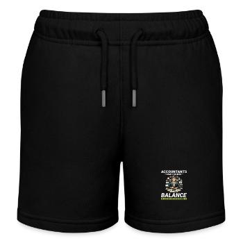 Buchhalter Buchhaltung Buchhaltung Finanzen Lustig - Kinder Organic Joggingshorts Mini Bolter von Stanley/Stella - Schwarz - Vorne