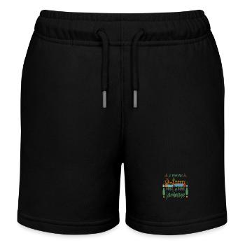 j'peux pas j'ai jardinage idée cadeau jardinier - Short de jogging enfant bio Stanley/Stella - noir - Devant