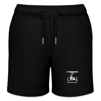 la tronçonneuse m'appelle désolé je dois y aller - Short de jogging enfant bio Stanley/Stella - noir - Devant