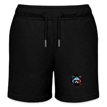 Raton laveur hipster - Short de jogging enfant bio Stanley/Stella - noir - Devant