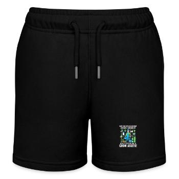 Accountant Turned Gardener's Financial Garden - Kids Organic Sweat Shorts by Stanley/Stella - black - Front