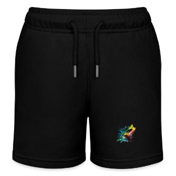 Regenbogen - Kinder Organic Joggingshorts Mini Bolter von Stanley/Stella - Schwarz - Vorne
