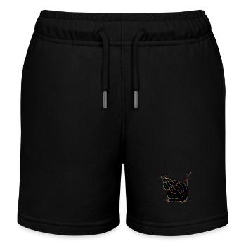 Schnecke - Kinder Organic Joggingshorts Mini Bolter von Stanley/Stella - Schwarz - Vorne