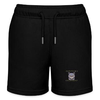 Katze - Einer von und beiden ist schlauer als du - Kinder Organic Joggingshorts Mini Bolter von Stanley/Stella - Schwarz - Vorne