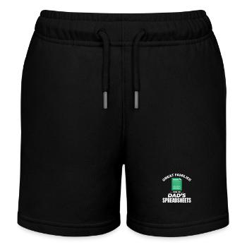 Buchhalter Papa Buchhaltung Finanzen Finanzen Lustig - Kinder Organic Joggingshorts Mini Bolter von Stanley/Stella - Schwarz - Vorne