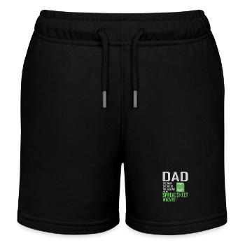 Comptable Papa Comptabilité Finance Financier Drôle - Short de jogging enfant bio Stanley/Stella - noir - Devant