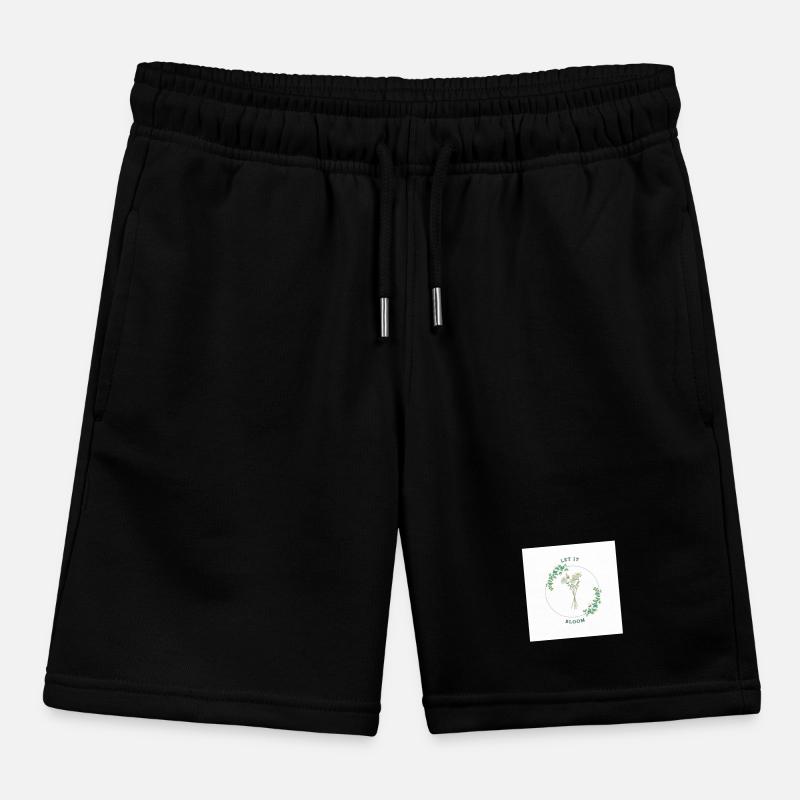 Floral print Kids Organic Sweat Shorts by Stanley/Stella