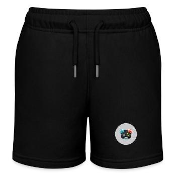 gaming - Kids Organic Sweat Shorts by Stanley/Stella - black - Front