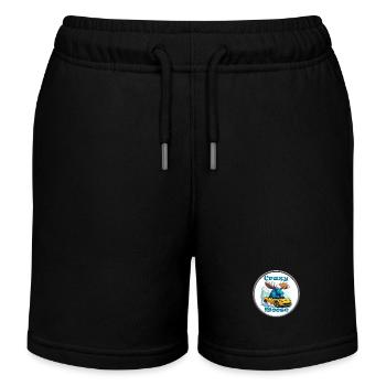 Crazy Moose Power - Kinder Organic Joggingshorts Mini Bolter von Stanley/Stella - Schwarz - Vorne