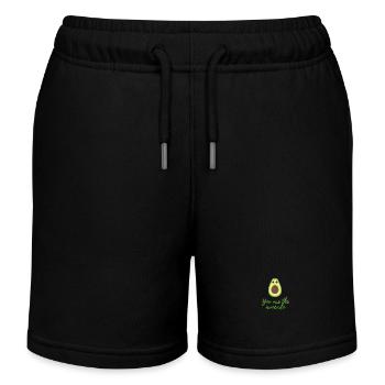 Avocado-Toast für Paare - Kinder Organic Joggingshorts Mini Bolter von Stanley/Stella - Schwarz - Vorne
