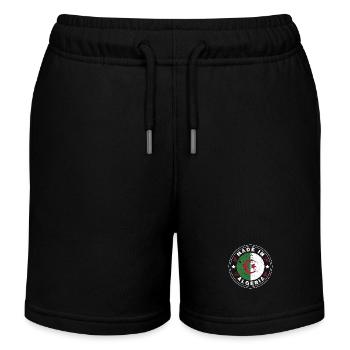 Made in algeria - gift idea Algeria - Kids Organic Sweat Shorts by Stanley/Stella - black - Front