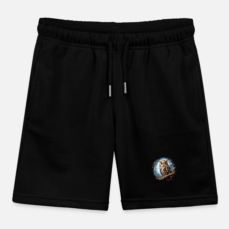 Große Eule Kinder Organic Joggingshorts Mini Bolter von Stanley/Stella