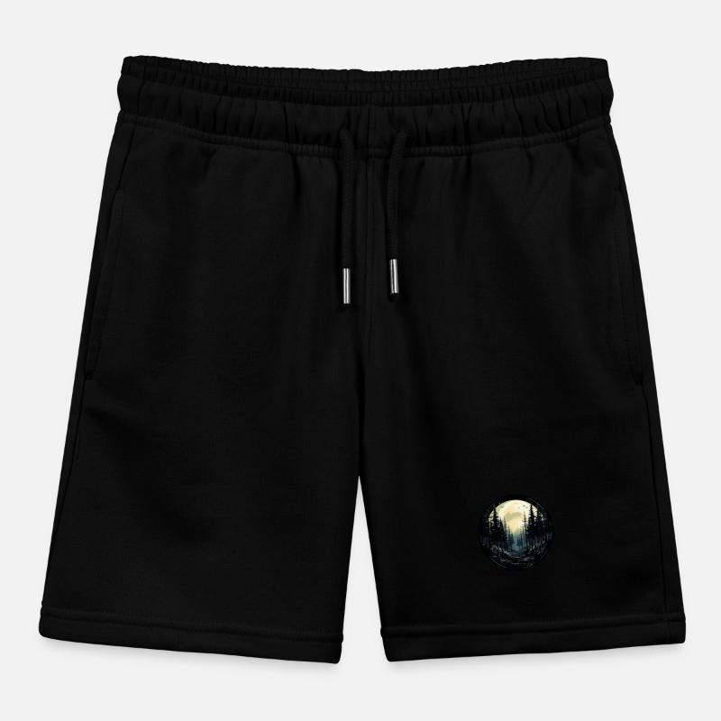 Forest night Kids Organic Sweat Shorts by Stanley/Stella