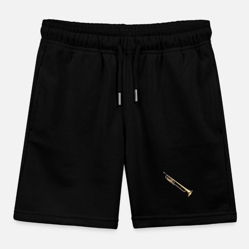 The trombone is a brass instrument Kids Organic Sweat Shorts by Stanley/Stella
