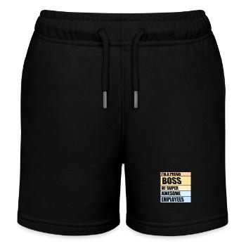 Je suis un fier chef d’un emploi d’employés super génial - Short de jogging enfant bio Stanley/Stella - noir - Devant