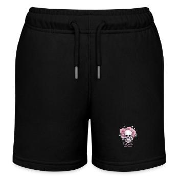 Love is in the air Valentine's Day Skeleton Gothic - Kids Organic Sweat Shorts by Stanley/Stella - black - Front
