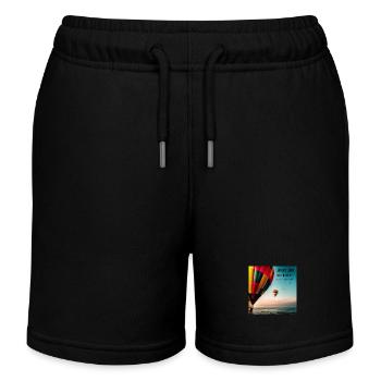 Motivation - Kinder Organic Joggingshorts Mini Bolter von Stanley/Stella - Schwarz - Vorne