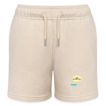 Microbiology Funny Bacteria Lab I Feel So Isolated - Kids Organic Sweat Shorts by Stanley/Stella - soft Ecru - Front