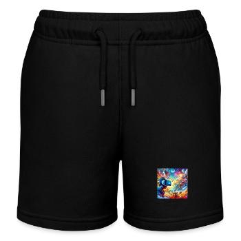 Metaverse - Kinder Organic Joggingshorts Mini Bolter von Stanley/Stella - Schwarz - Vorne