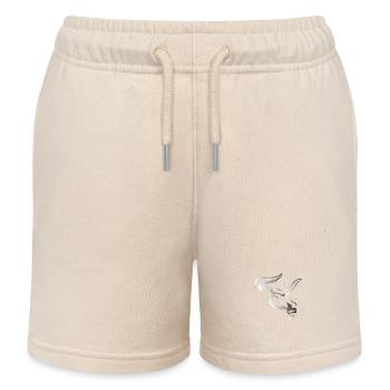 Tête de taureau tête Logo Steak Beast Gym corne - Short de jogging enfant bio Stanley/Stella - écru doux - Devant