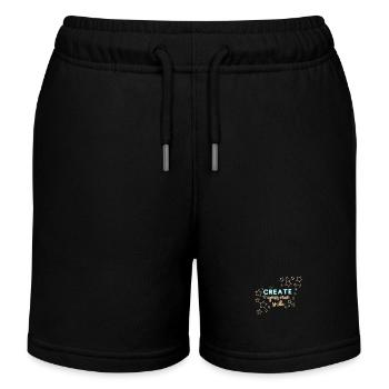 Créez votre propre sourire - Short de jogging enfant bio Stanley/Stella - noir - Devant