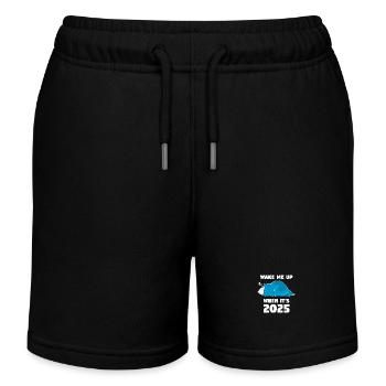 Wake me up when it s 2025 Dark - Kids Organic Sweat Shorts by Stanley/Stella - black - Front