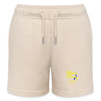 Jour du syndrome de Down chromosome supplémentaire extra génial - Short de jogging enfant bio Stanley/Stella - écru doux - Devant