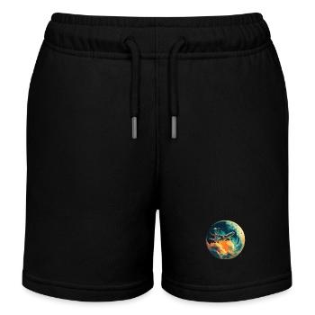 Global Flight : un voyage autour de la Terre - Short de jogging enfant bio Stanley/Stella - noir - Devant