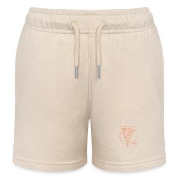 Ich LIEBE Peperoni-Pizza - Kinder Organic Joggingshorts Mini Bolter von Stanley/Stella - Natur - Vorne