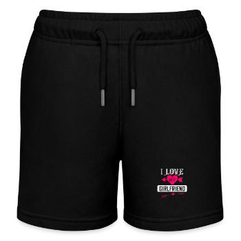 J’aime ma copine - Short de jogging enfant bio Stanley/Stella - noir - Devant