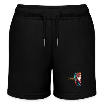 Sei eine Stimme - Kinder Organic Joggingshorts Mini Bolter von Stanley/Stella - Schwarz - Vorne