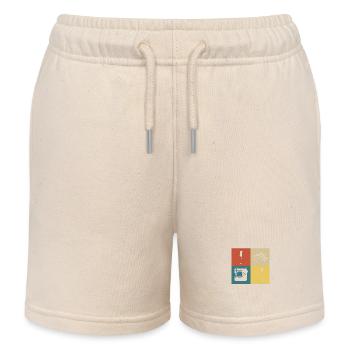 Retro-Vintage-Nähen - Kinder Organic Joggingshorts Mini Bolter von Stanley/Stella - Natur - Vorne