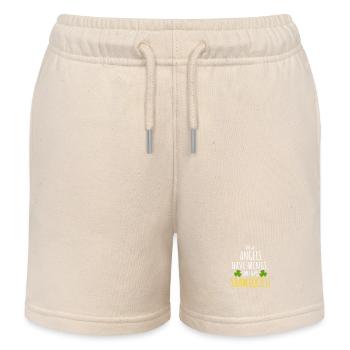Shamrock Angels: Lustiges irisches Mädchen - Kinder Organic Joggingshorts Mini Bolter von Stanley/Stella - Natur - Vorne