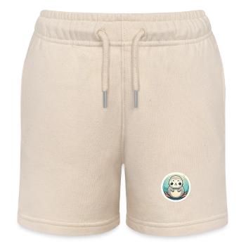 Seal Liebhaber - Kinder Organic Joggingshorts Mini Bolter von Stanley/Stella - Natur - Vorne