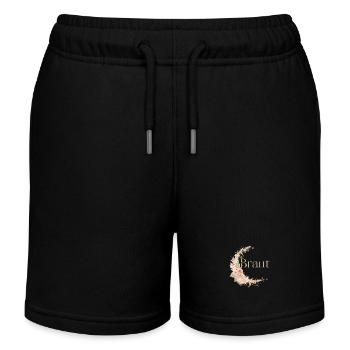 Braut Boho / Junggesellenabschied - Kinder Organic Joggingshorts Mini Bolter von Stanley/Stella - Schwarz - Vorne