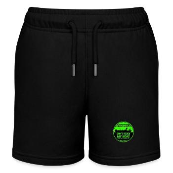 Boat Warning - Kids Organic Sweat Shorts by Stanley/Stella - black - Front